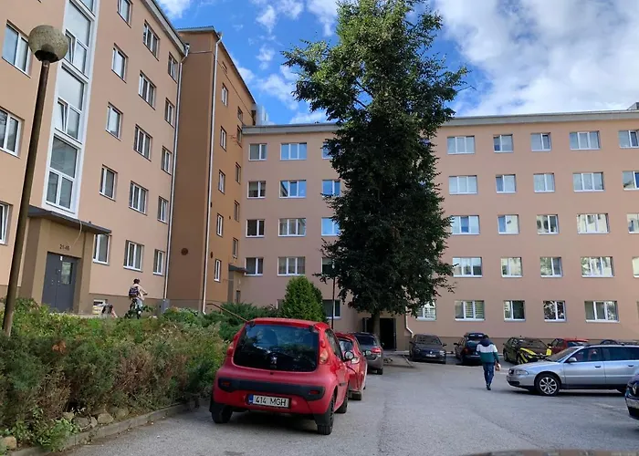 Apartmán Riia 10, 2-bedroom - 2 Big Beds 1 Extra Bed-parking Free